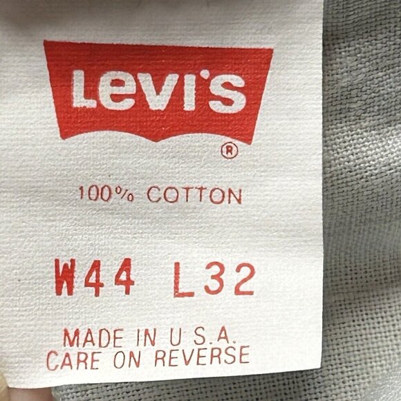 Vintage 70s Levis Jeans Orange Tab Talon 42 Zipper Mens 44x32 Indigo Made in USA - Picture 7 of 13